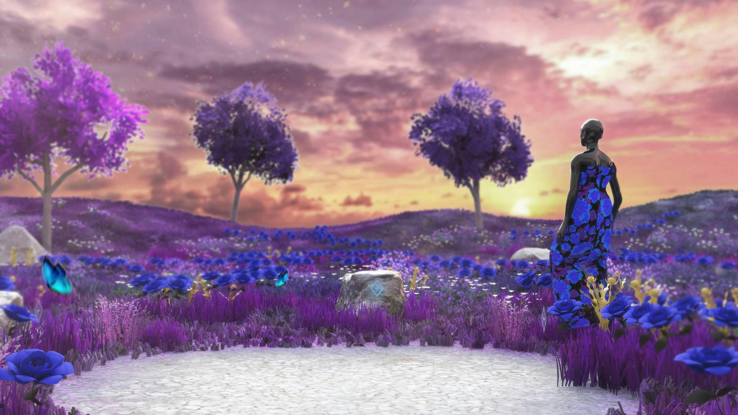plant person human purple spring lavender flower blossom