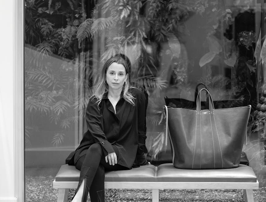 amparo diseñadora de delgé handbag bag accessories purse person woman adult female shoe coat