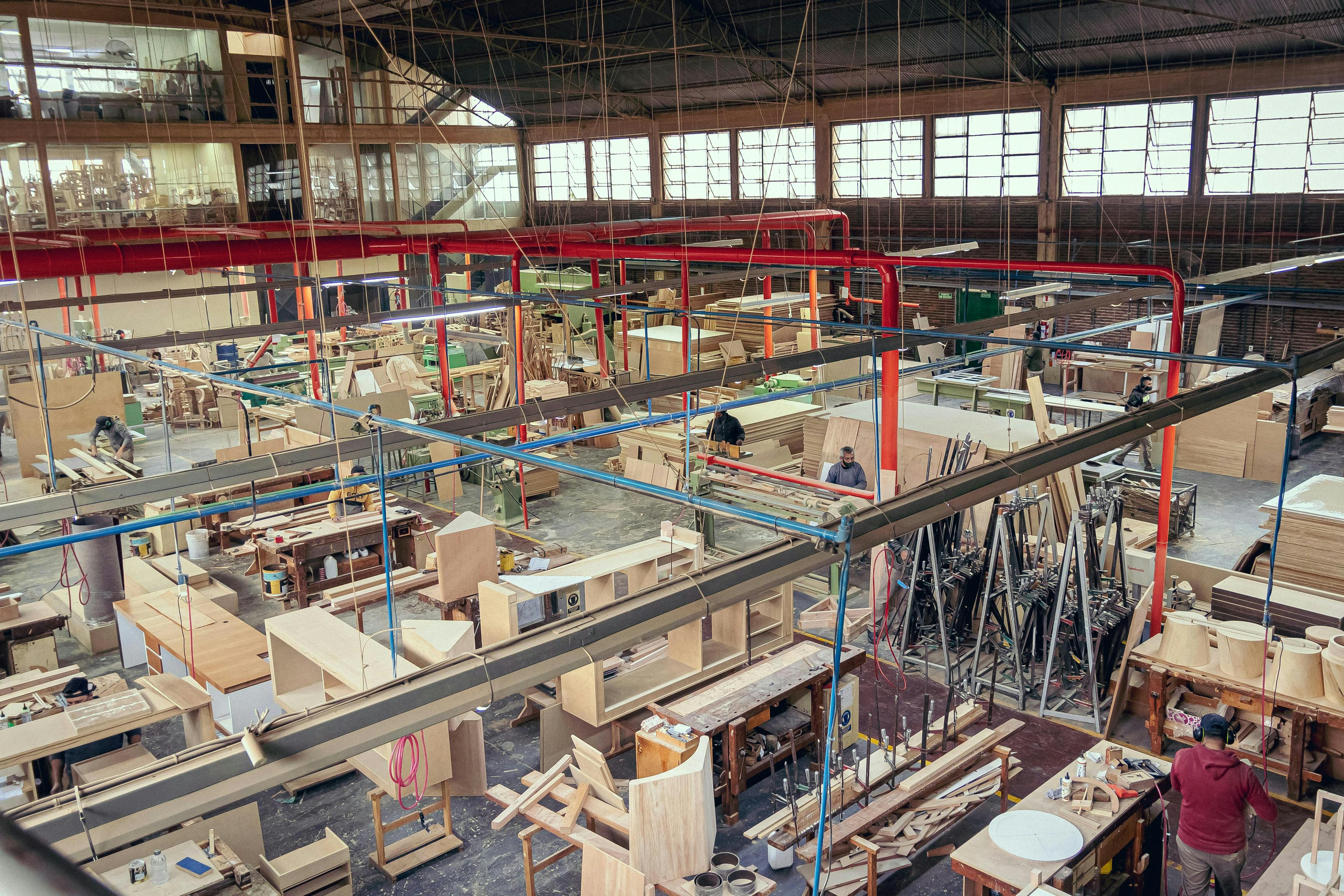 architecture building factory manufacturing person workshop warehouse